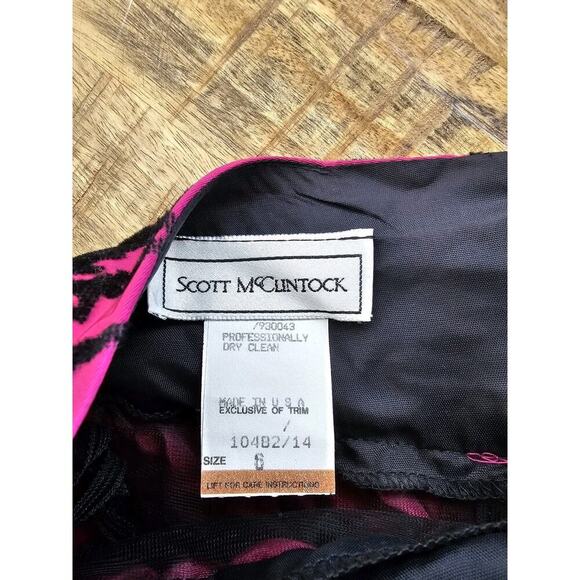 Scott McClintock Damask Skirt Women’s Size 6 Vintage Party Whimgy Goth - Picture 8 of 12